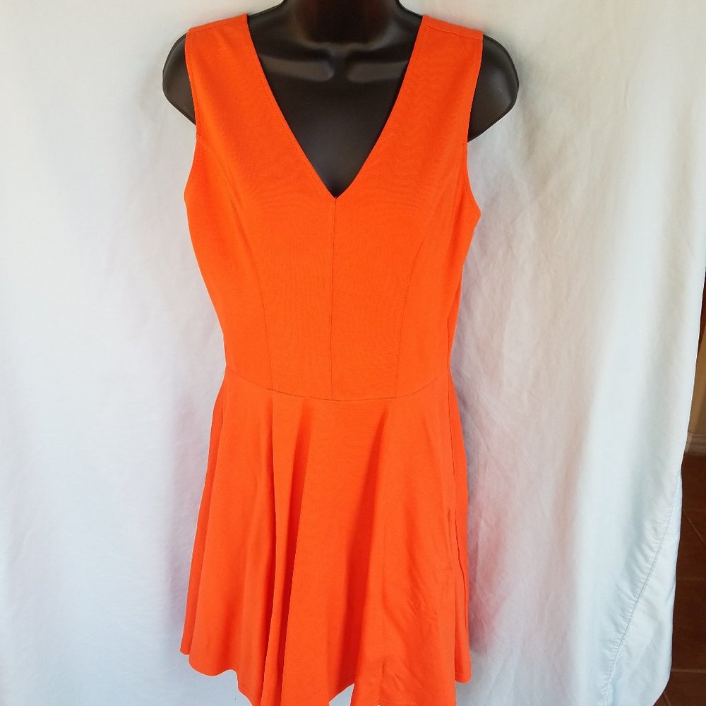 NWT Bar III Size XL Venice Rich Harvest Orange Sleeveless Dress
